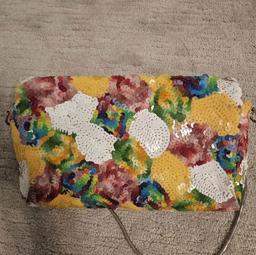 Mimco Colorful Sequin Clutch with Tassel